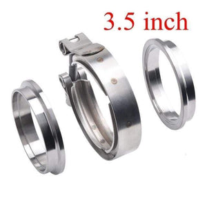 Planet Gates 3.5 inch V Band Exhaust Clamp 2 inch 2.5 inch 3 inch 3.5 inch 4 inch 51mm 63mm 76mm Exhaust Flange vband clamp V-Band Muffler Clamp