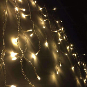 Planet Gates 3.5M 96 LED Icicle Christmas Holiday Light 9.4ft LED Snowing curtain light Xmas Wedding Party Decoration