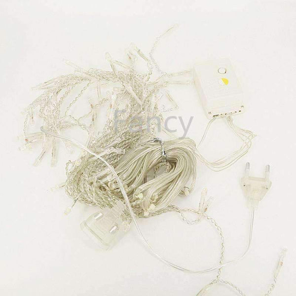 Planet Gates 3.5M 96 LED Icicle Christmas Holiday Light 9.4ft LED Snowing curtain light Xmas Wedding Party Decoration