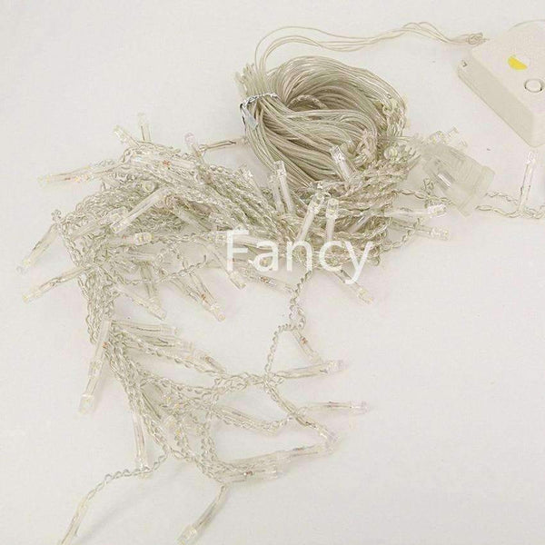 Planet Gates 3.5M 96 LED Icicle Christmas Holiday Light 9.4ft LED Snowing curtain light Xmas Wedding Party Decoration