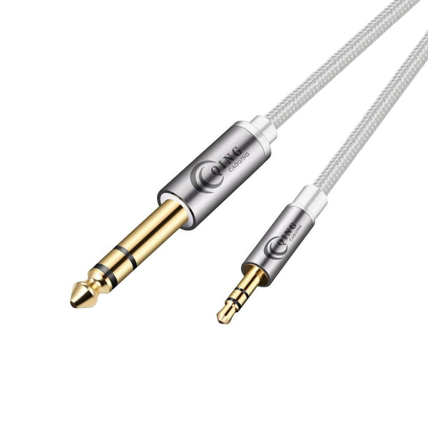 Planet Gates 3.5mm to 6.35mm Jack Adapter Gold Plated Aux Cable 1m 2m 3m for Amplifier CD Player Speaker 3.5 to 6.5 Male to Male Audio Cable