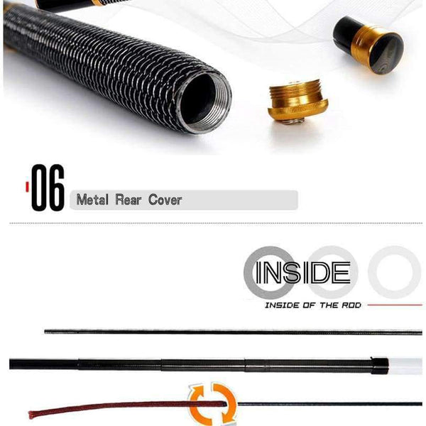 Planet Gates 3.6 m Ultralight SuperHard 3.6/4.5/5.4/6.3/7.2 Meters Stream Hand Pole Carbon Fiber Casting Telescopic Fishing Rods Fish Tackle