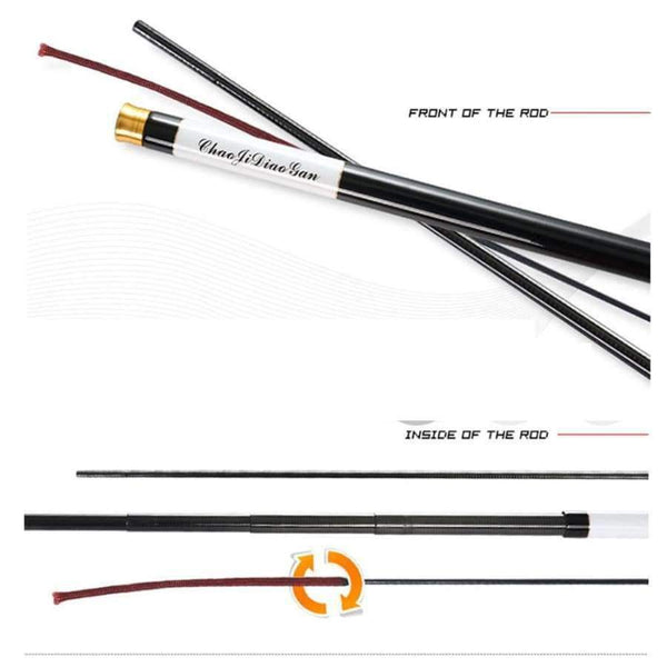 Planet Gates 3.6 m Ultralight SuperHard 3.6/4.5/5.4/6.3/7.2 Meters Stream Hand Pole Carbon Fiber Casting Telescopic Fishing Rods Fish Tackle