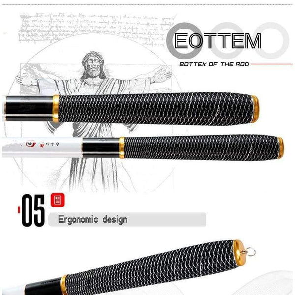 Planet Gates 3.6 m Ultralight SuperHard 3.6/4.5/5.4/6.3/7.2 Meters Stream Hand Pole Carbon Fiber Casting Telescopic Fishing Rods Fish Tackle