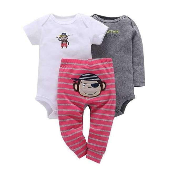 Planet Gates 3 / 6M 100% Cotton 2018 bebes 6-24M set ,baby boy clothes ,baby girl clothes,newborn 3 piece ropa  boy