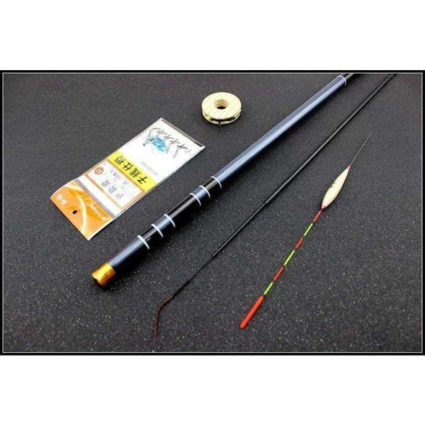 Planet Gates 3.6M-7.2M Carbon Fiber Telescopic Fishing Rod Super Hard Ultra Light Carp Fishing Pole Stream Fishing Rod Hooks Set