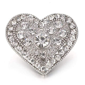 Planet Gates 3 6pcs/lot New Snaps Jewelry High Quality Love Heart  18mm Metal Snap Buttons DIY Charms Button Jewerly