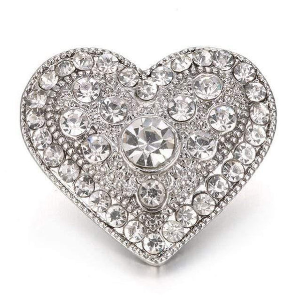 Planet Gates 3 6pcs/lot New Snaps Jewelry High Quality Love Heart  18mm Metal Snap Buttons DIY Charms Button Jewerly