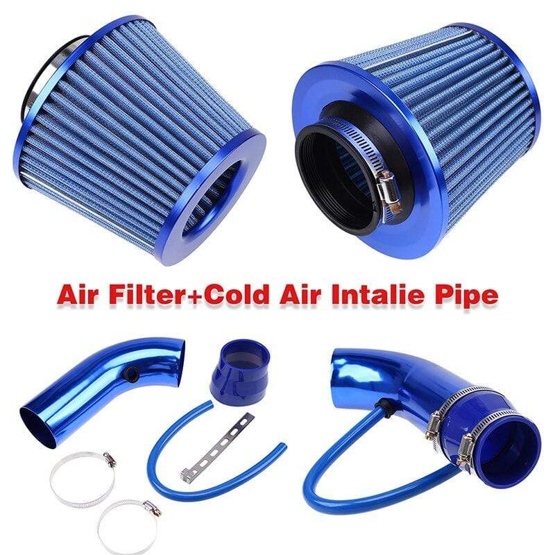 Planet Gates 3" 76mm Air Intake Kit Aluminum Admission Pipe With High Flow Air Filter Cold Air Inlet Duct , Mushroom Head