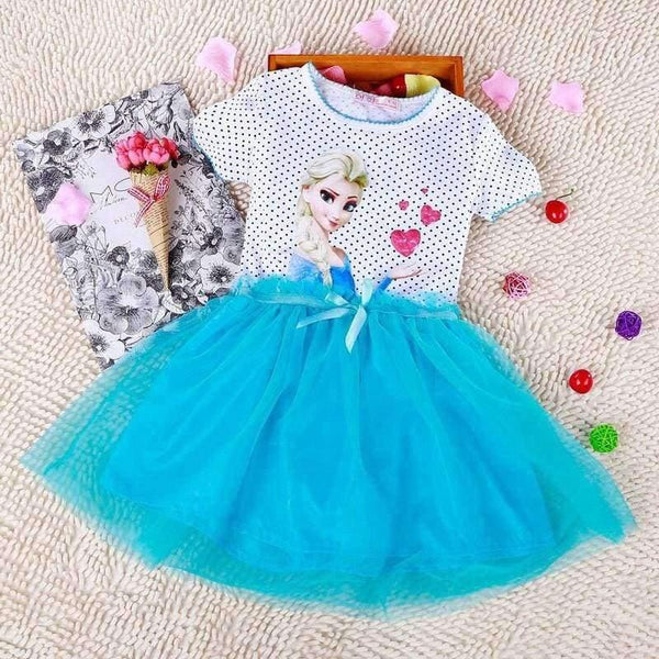 Planet Gates 3-8 Years Summer Baby Girl Dress Princess Vestidos Fever Anna Elsa  Dress Children Clothing For Kids Birthday Party Costume