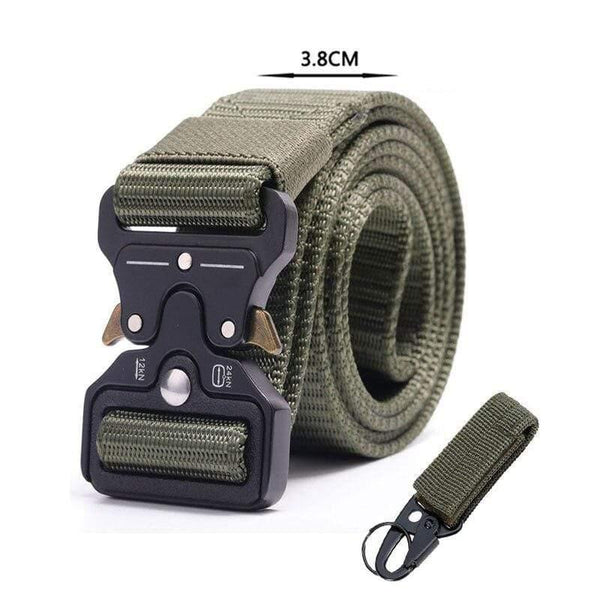 Army Tactical Belt Men's Military Nylon Belt Metal Button Army Style Jeans Belts Wide Outdoor Hunting Waist Strap Homme Ceinture