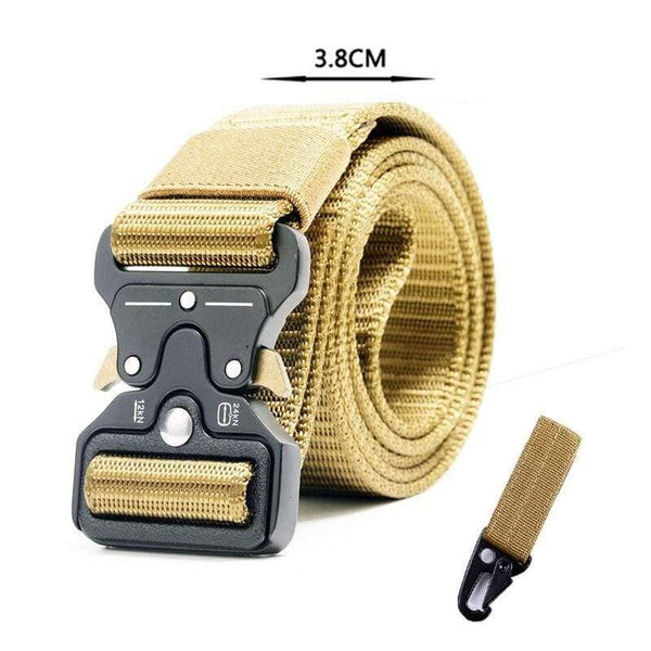 Army Tactical Belt Men's Military Nylon Belt Metal Button Army Style Jeans Belts Wide Outdoor Hunting Waist Strap Homme Ceinture
