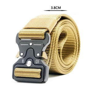 Army Tactical Belt Men's Military Nylon Belt Metal Button Army Style Jeans Belts Wide Outdoor Hunting Waist Strap Homme Ceinture