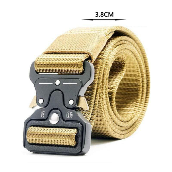Army Tactical Belt Men's Military Nylon Belt Metal Button Army Style Jeans Belts Wide Outdoor Hunting Waist Strap Homme Ceinture