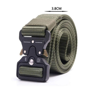 Army Tactical Belt Men's Military Nylon Belt Metal Button Army Style Jeans Belts Wide Outdoor Hunting Waist Strap Homme Ceinture