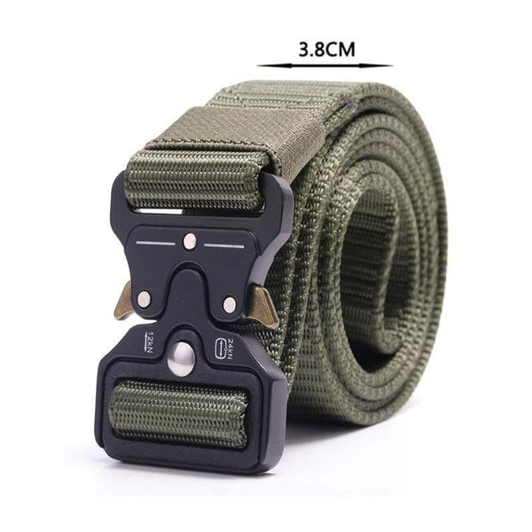 Army Tactical Belt Men's Military Nylon Belt Metal Button Army Style Jeans Belts Wide Outdoor Hunting Waist Strap Homme Ceinture