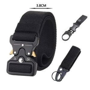 Army Tactical Belt Men's Military Nylon Belt Metal Button Army Style Jeans Belts Wide Outdoor Hunting Waist Strap Homme Ceinture