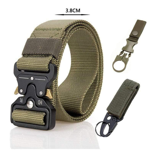 Army Tactical Belt Men's Military Nylon Belt Metal Button Army Style Jeans Belts Wide Outdoor Hunting Waist Strap Homme Ceinture