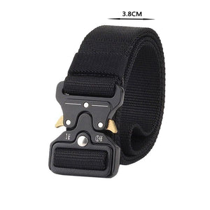 Army Tactical Belt Men's Military Nylon Belt Metal Button Army Style Jeans Belts Wide Outdoor Hunting Waist Strap Homme Ceinture