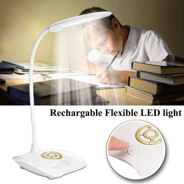 Planet Gates 3 Brightness Flexible Rechargeable Battery Book Lamps Dimmable USB LED Night Light Bedside Desktop Reading Desk Lamp Portable