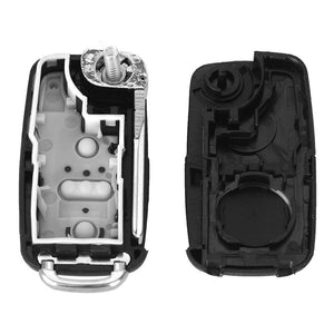 Planet Gates 3 Button For VW VOLKSWAGEN Tiguan Golf Sagitar Polo MK6 Flip Fob Remote Folding Key Shell Uncut Blade