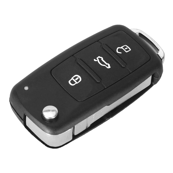 Planet Gates 3 Button For VW VOLKSWAGEN Tiguan Golf Sagitar Polo MK6 Flip Fob Remote Folding Key Shell Uncut Blade