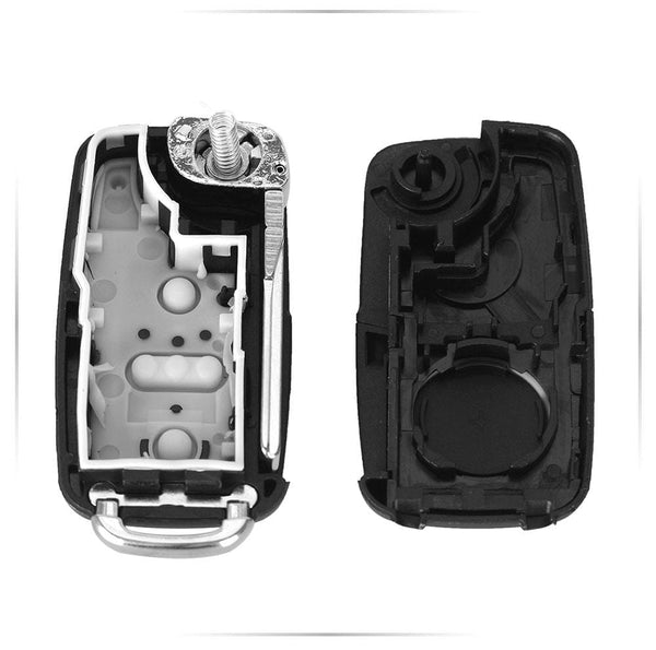 Planet Gates 3 Button For VW VOLKSWAGEN Tiguan Golf Sagitar Polo MK6 Flip Fob Remote Folding Key Shell Uncut Blade