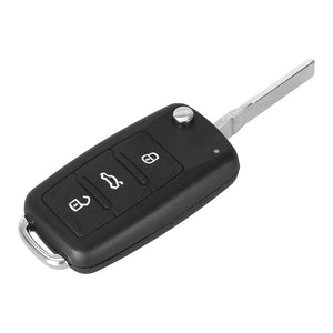 Planet Gates 3 Button For VW VOLKSWAGEN Tiguan Golf Sagitar Polo MK6 Flip Fob Remote Folding Key Shell Uncut Blade