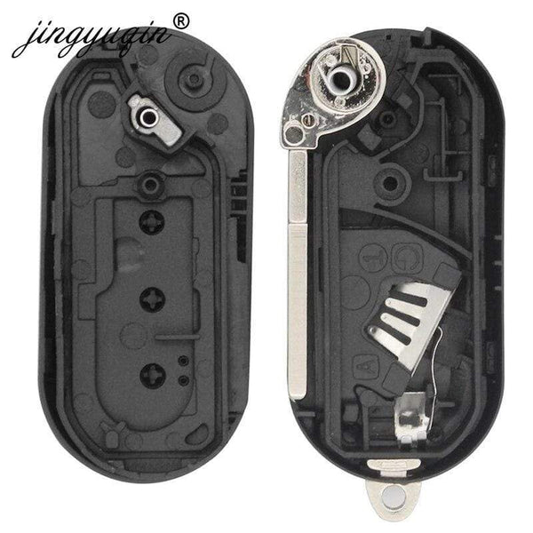 Planet Gates 3 Button Remote Flip Folding Key Fob Shell for Citroen Jumper Nemo Fit Peugeot Boxer Bipper 2008-2015 Replacement Case