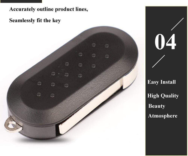 Planet Gates 3 Button Remote Flip Folding Key Fob Shell for Citroen Jumper Nemo Fit Peugeot Boxer Bipper 2008-2015 Replacement Case