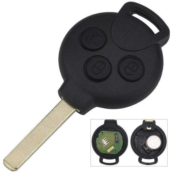 Planet Gates 3 Buttons 3/4 Buttons Car Remote Key Fit for Mercedes-Benz Smart Smart For two 451 2007 2008 2009 2010 2011 2012 2013 433Mhz ID46