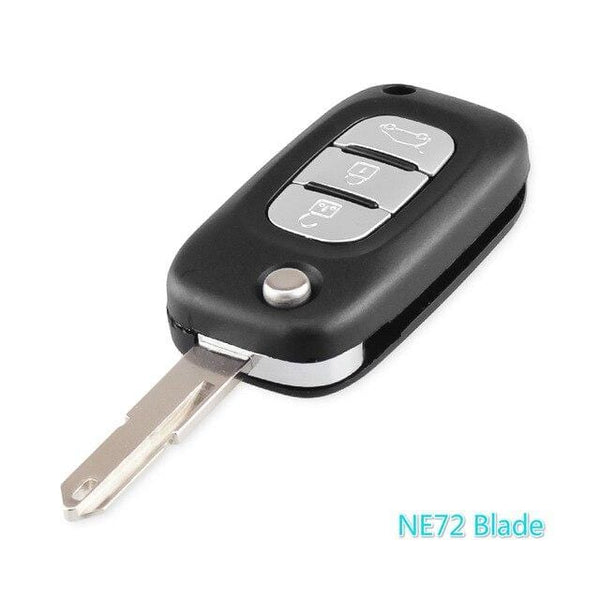 Planet Gates 3 Buttons NE72 2/3 Buttons Filp Car Remote Key Case shell for Renault Fluence Clio Megane Kangoo Modus Auto Key With NE73/VA2 Blade