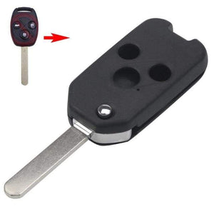 Planet Gates 3 Buttons Remote 2 Button Folding Flip Remote Key Shell Cover For Honda Odyssey Rigeline Accord CRV Civic Uncut