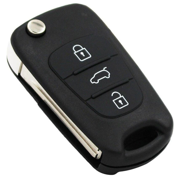 Planet Gates 3 Buttons Replacement blank Flip Remote Key Shell case fob for Hyundai I30/IX35 I20 IX20