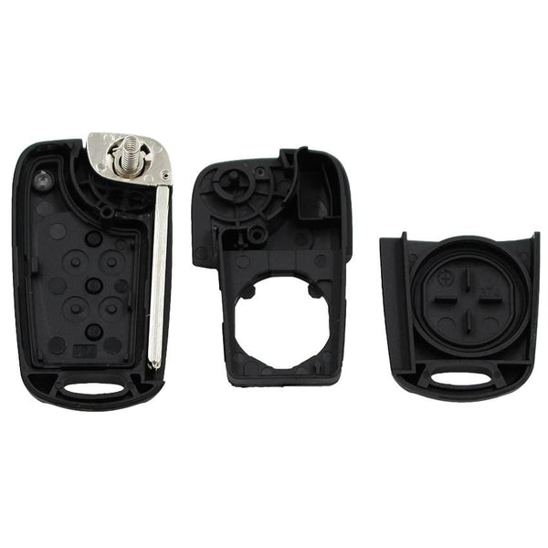 Planet Gates 3 Buttons Replacement blank Flip Remote Key Shell case fob for Hyundai I30/IX35 I20 IX20