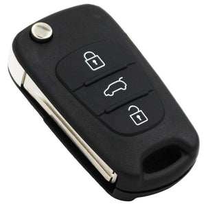 Planet Gates 3 Buttons Replacement blank Flip Remote Key Shell case fob for Hyundai I30/IX35 I20 IX20