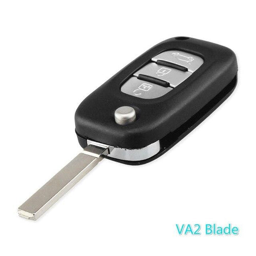Planet Gates 3 Buttons VA2 2/3 Buttons Filp Car Remote Key Case shell for Renault Fluence Clio Megane Kangoo Modus Auto Key With NE73/VA2 Blade