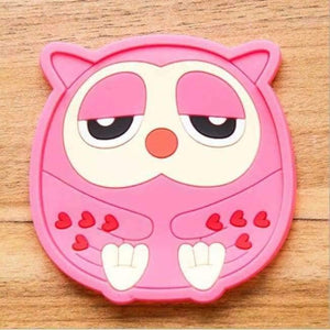 Planet Gates 3 Cartoon 1 Piece Silicone Dining Table Placemat Coaster Kitchen Accessories Mat Cup Bar Mug Cartoon Animal Drink Pads