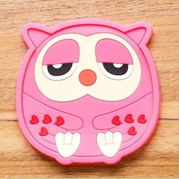 Planet Gates 3 Cartoon 1 Piece Silicone Dining Table Placemat Coaster Kitchen Accessories Mat Cup Bar Mug Cartoon Animal Drink Pads