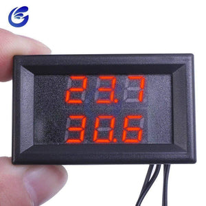 1M Dual LED Display Digital Thermometer Refrigerator Aquarium Auto Car Temperature Sensor Meter Detector Tester Waterpfoof Probe