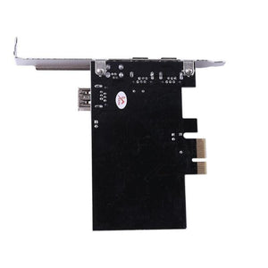 Planet Gates 3 External Ports Card 1394A 2.5GB Expansion Card PCI-E to IEEE 1394 1x 4Pin 2x 6Pin DV Adapter
