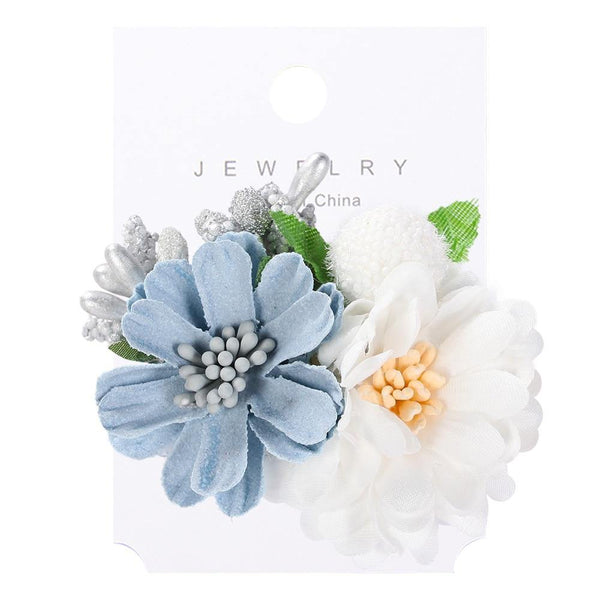 Fashion Artificial Flower Hair Clips for Women Girls Wedding Party Hair Barrettes Handmade Hair Accessories