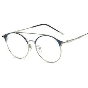 Planet Gates 3 Fashion Women Mens Computer Goggles Retro Metal Blue Light Blocking Glasses Round Gaming Glasses UV400