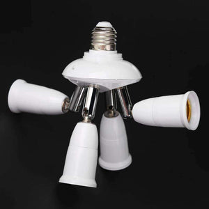 Planet Gates 3 Heads Adjustable E27 Splitter 3/4/5 Heads Lamp Base LED Light Bulb Holder Adapter Converter Socket Light Accessories
