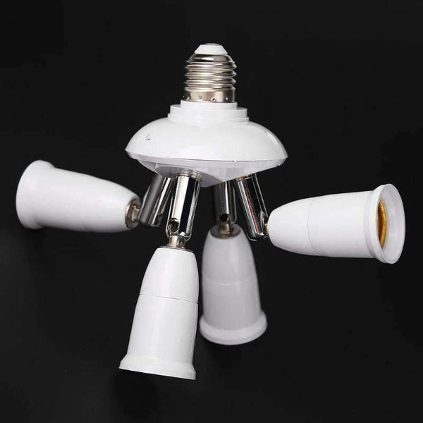 Planet Gates 3 Heads Adjustable E27 Splitter 3/4/5 Heads Lamp Base LED Light Bulb Holder Adapter Converter Socket Light Accessories