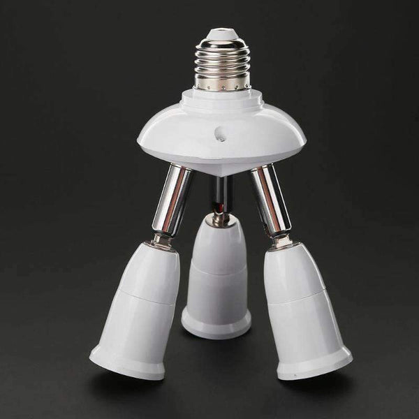 Planet Gates 3 Heads Adjustable E27 Splitter 3/4/5 Heads Lamp Base LED Light Bulb Holder Adapter Converter Socket Light Accessories