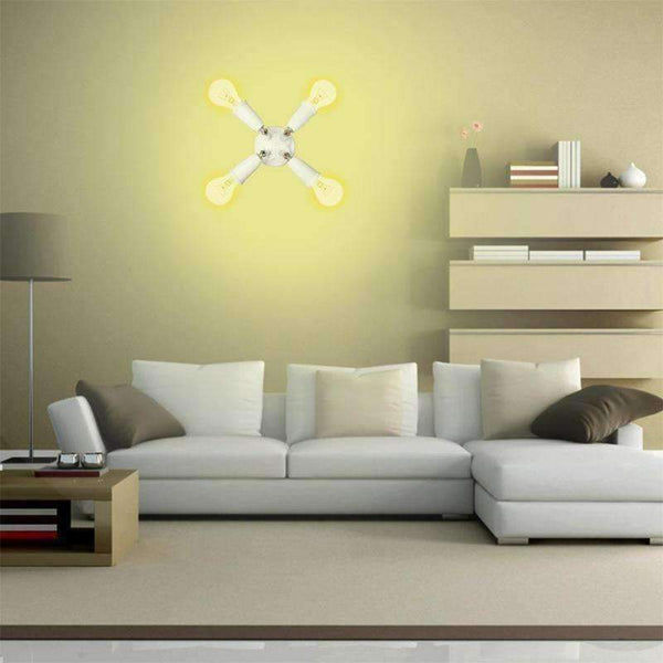 Planet Gates 3 Heads Adjustable E27 Splitter 3/4/5 Heads Lamp Base LED Light Bulb Holder Adapter Converter Socket Light Accessories