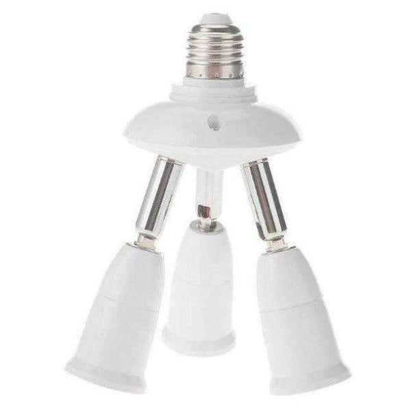 Planet Gates 3 Heads Adjustable E27 Splitter 3/4/5 Heads Lamp Base LED Light Bulb Holder Adapter Converter Socket Light Accessories