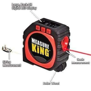 3-in-1 Digital Tape Measure String Mode Sonic Mode Roller Mode Measuring Tools Measure King