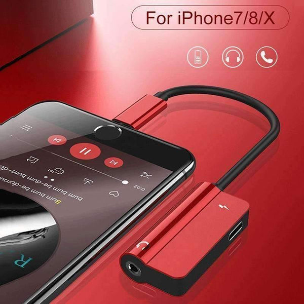 Planet Gates 3 in 1 For Lightning Adapter to 3.5mm Headphone Jack For iPhone 7 8 Charging Audio Adapter For iPhone X Charger Splitter